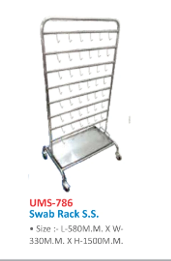 Unisearch Medical S.S Swab Rack